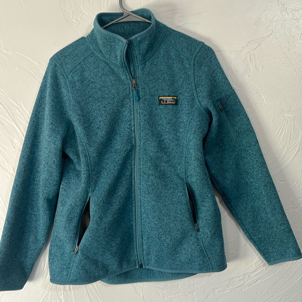 LL bean womens full zip jacket. medium petite